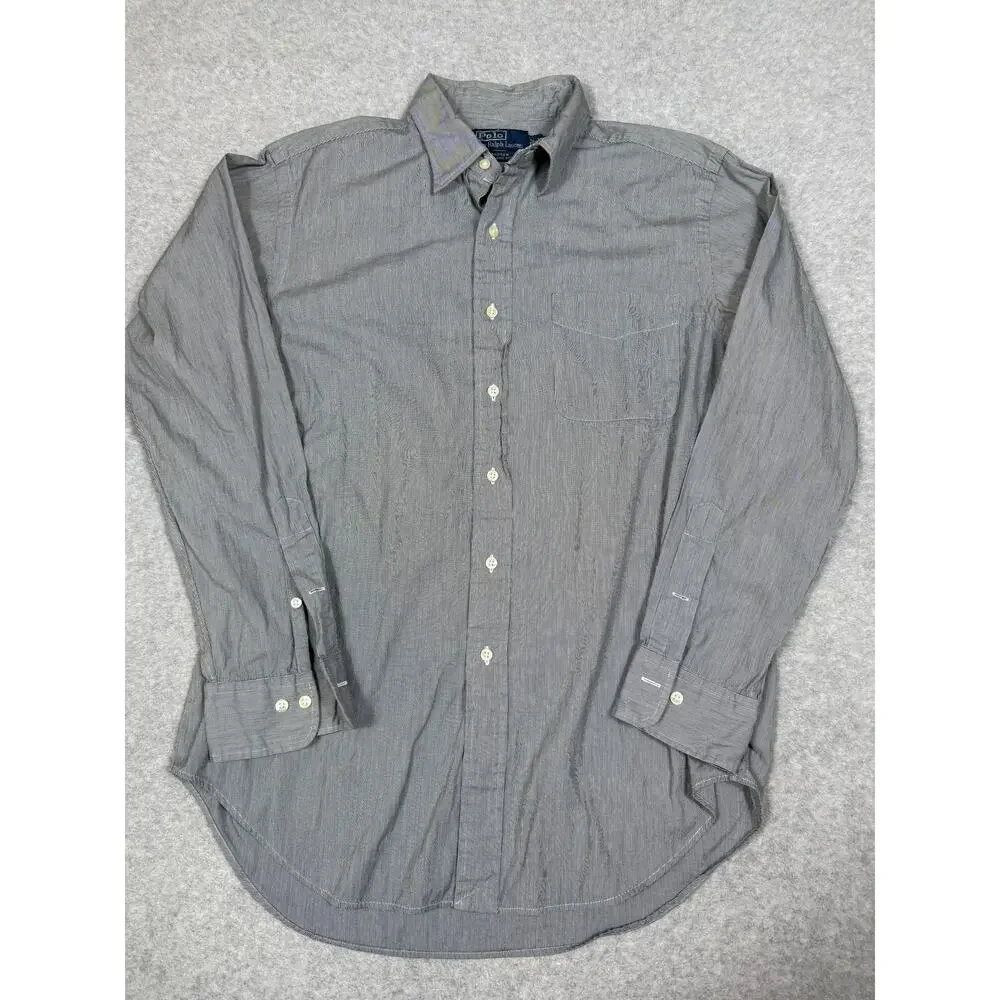 Polo Ralph Lauren Mens Size 16 34/35 Andrew Classic Fit Button Up Shirt